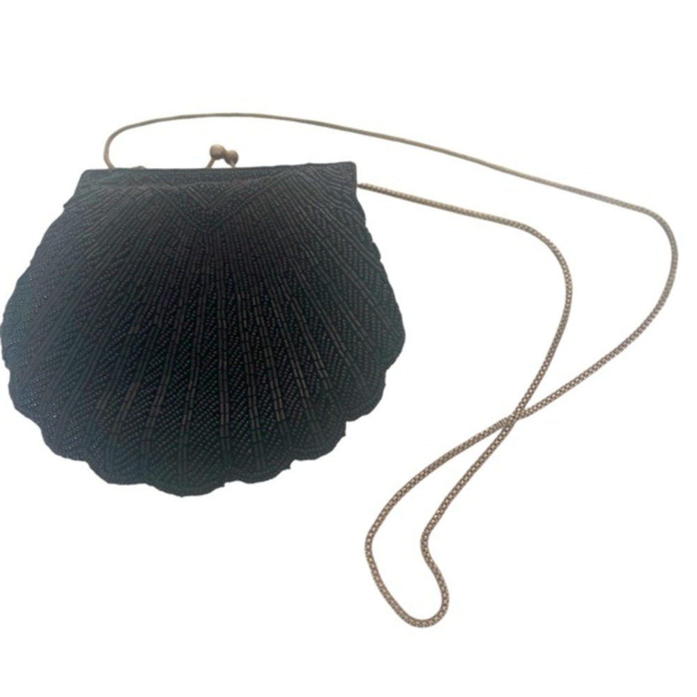 ADG Fashion Imports Beaded Clam Shaped  Clutch